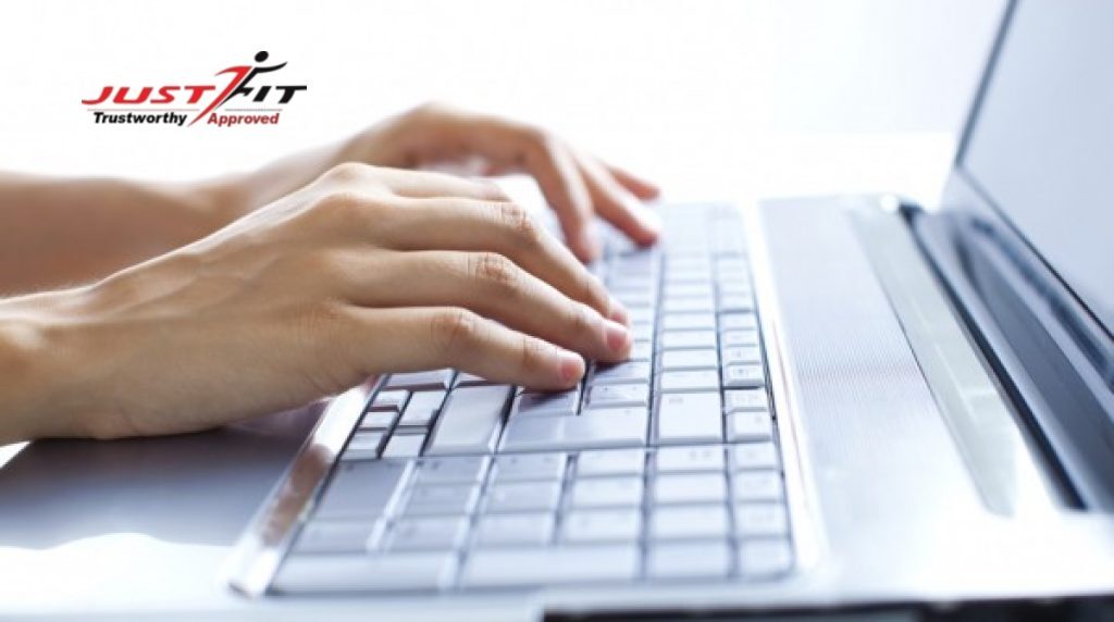 Woman on her computer laptop