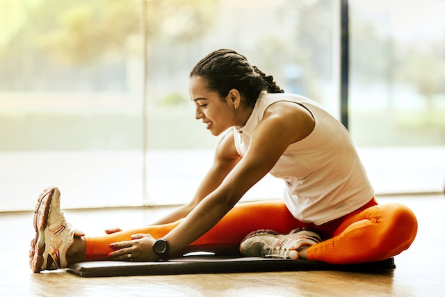 Lady doing yoga