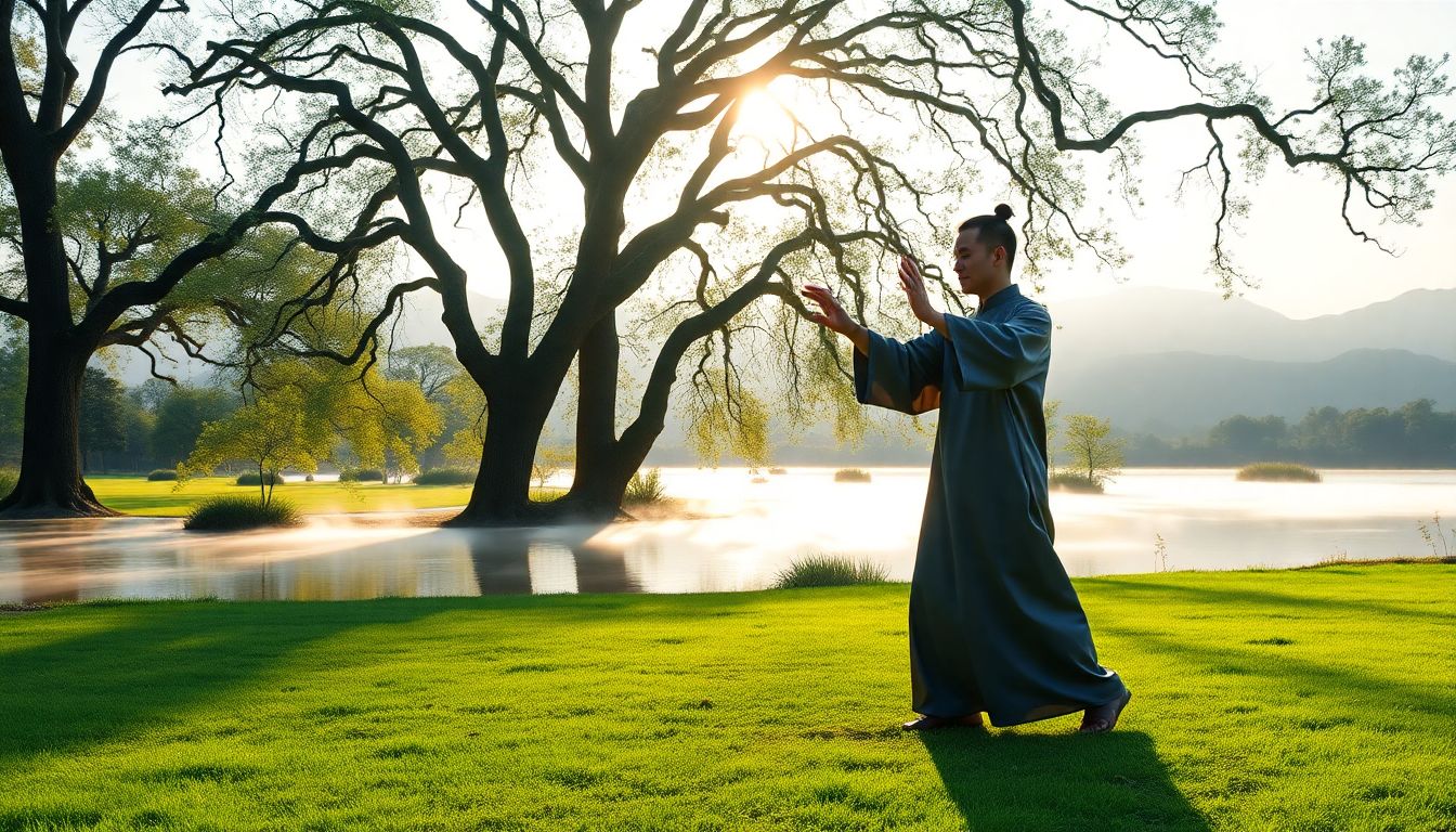 Man demonstrating Tai Chi