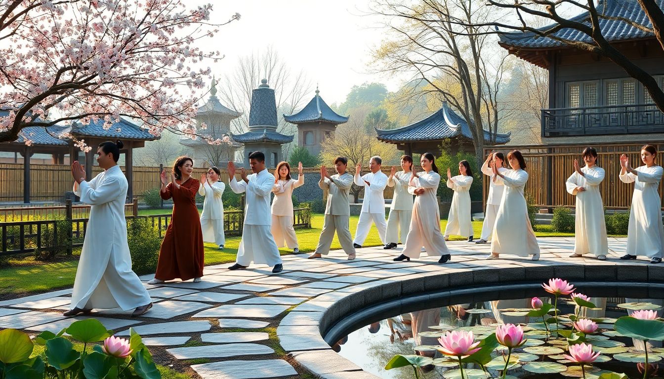 Group experiencing Tai Chi